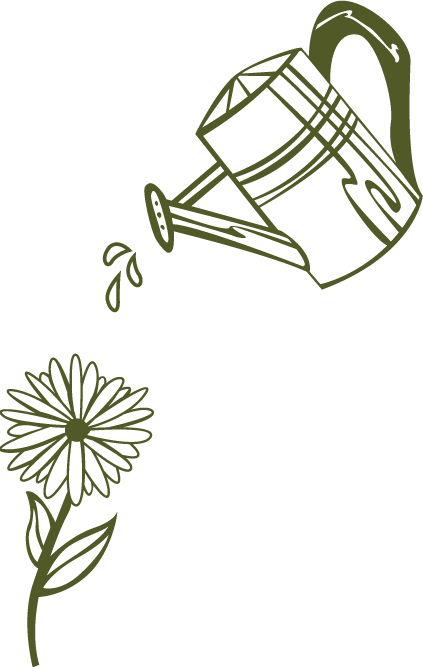 Watering Can and Flower